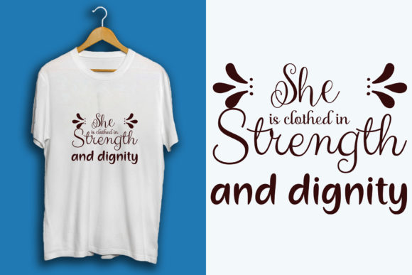 About Faith SVG Design: She Is Clothed